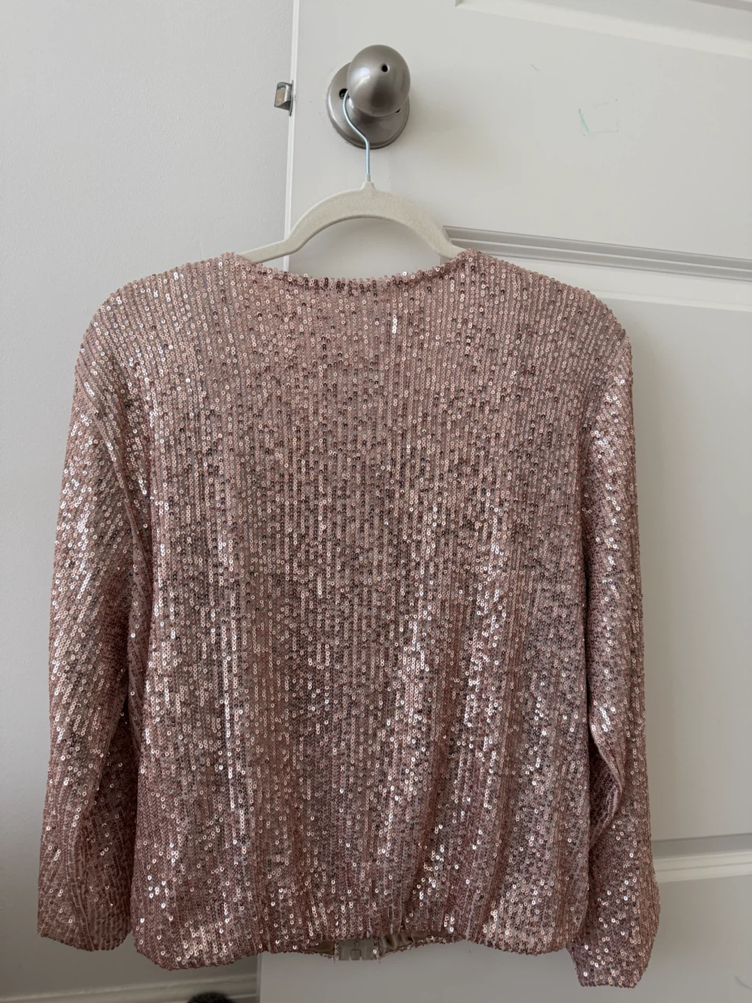 Rose gold sequin jacket - photo 2