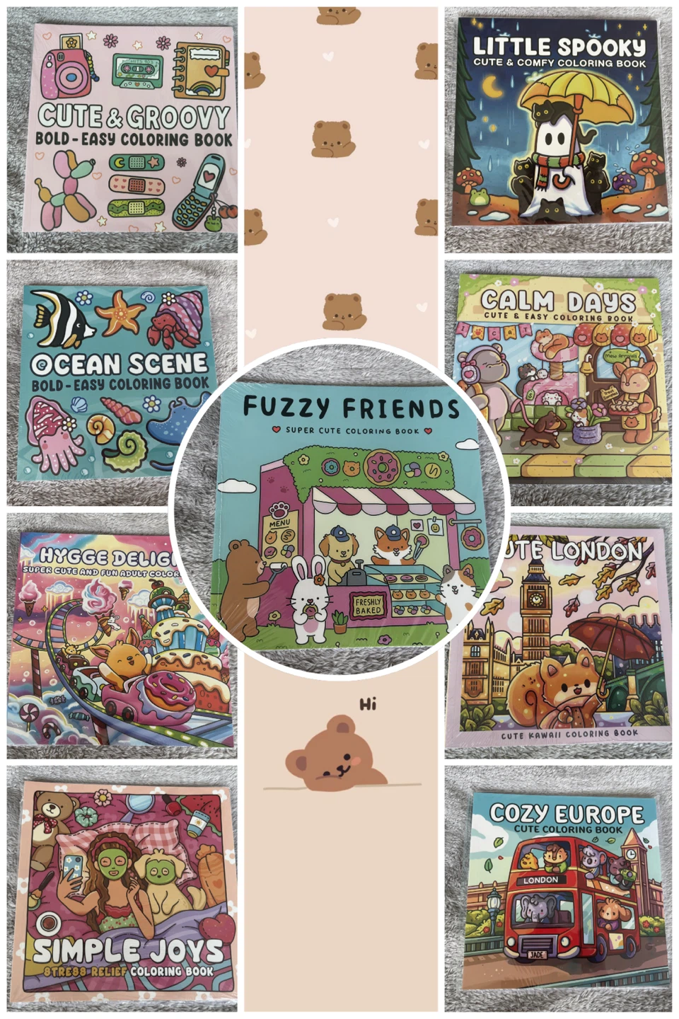 Cozy coloring books for just 8 dollars each !