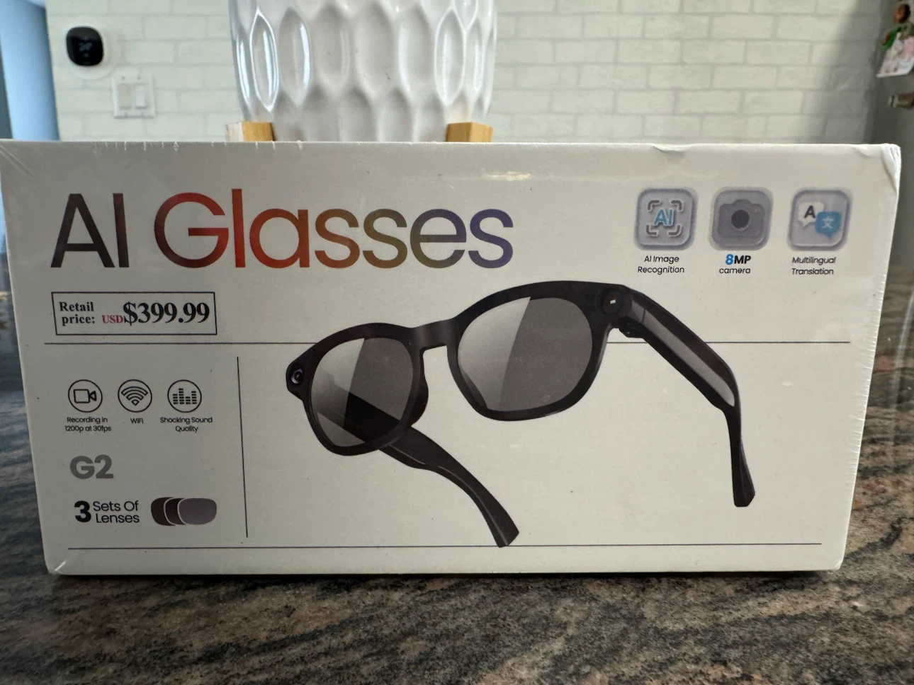 AI Glasses G2 - 8MP Camera, AI Image Recognition, Translation - photo 2