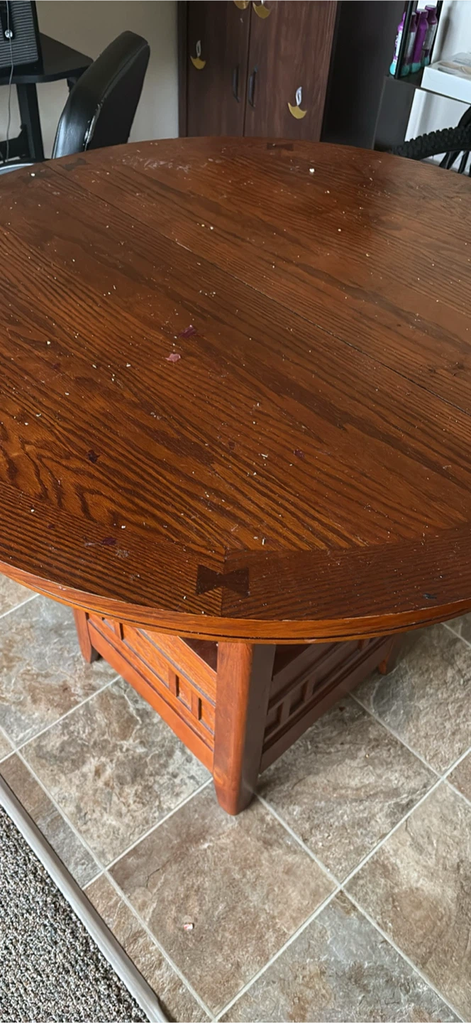 Wooden Dining Table and Chairs Set