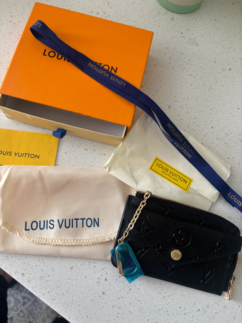Louis Vuitton Black Monogram Card Holder Pouch
