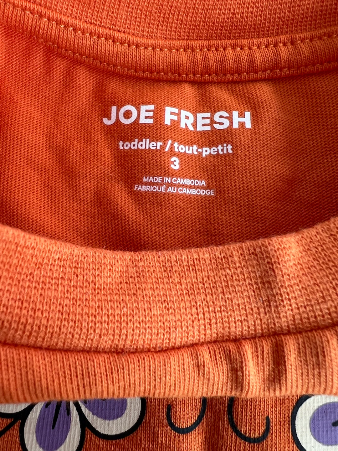 Joe Fresh Toddler Orange T-Shirt Size 3 - photo 2