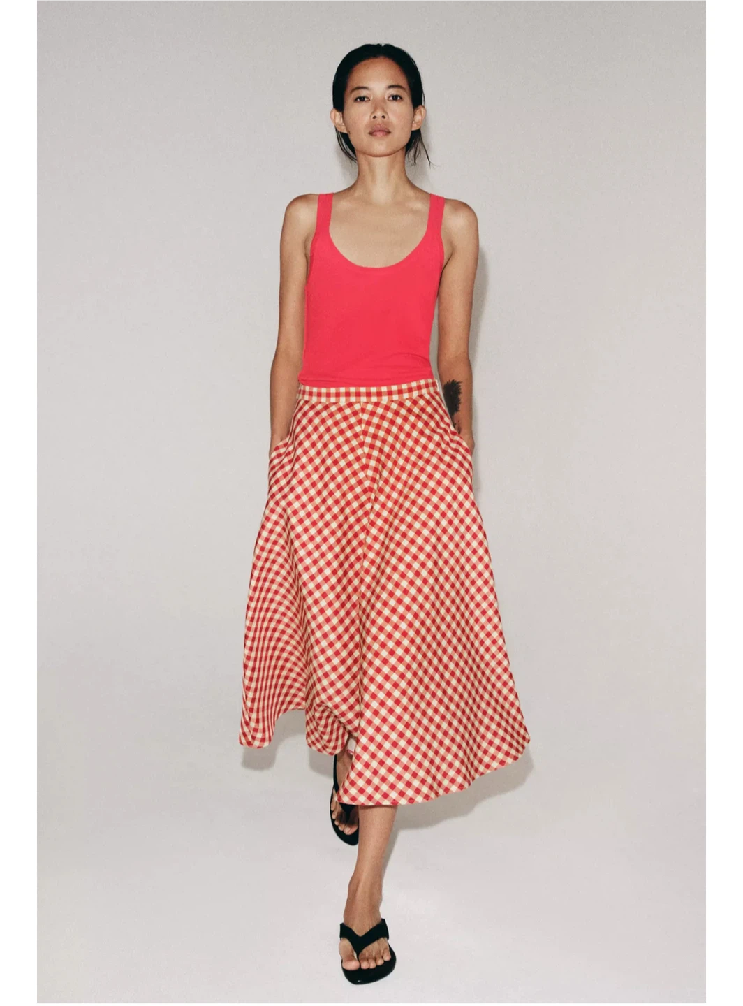 Zara Plaid Cape Skirt - photo 4