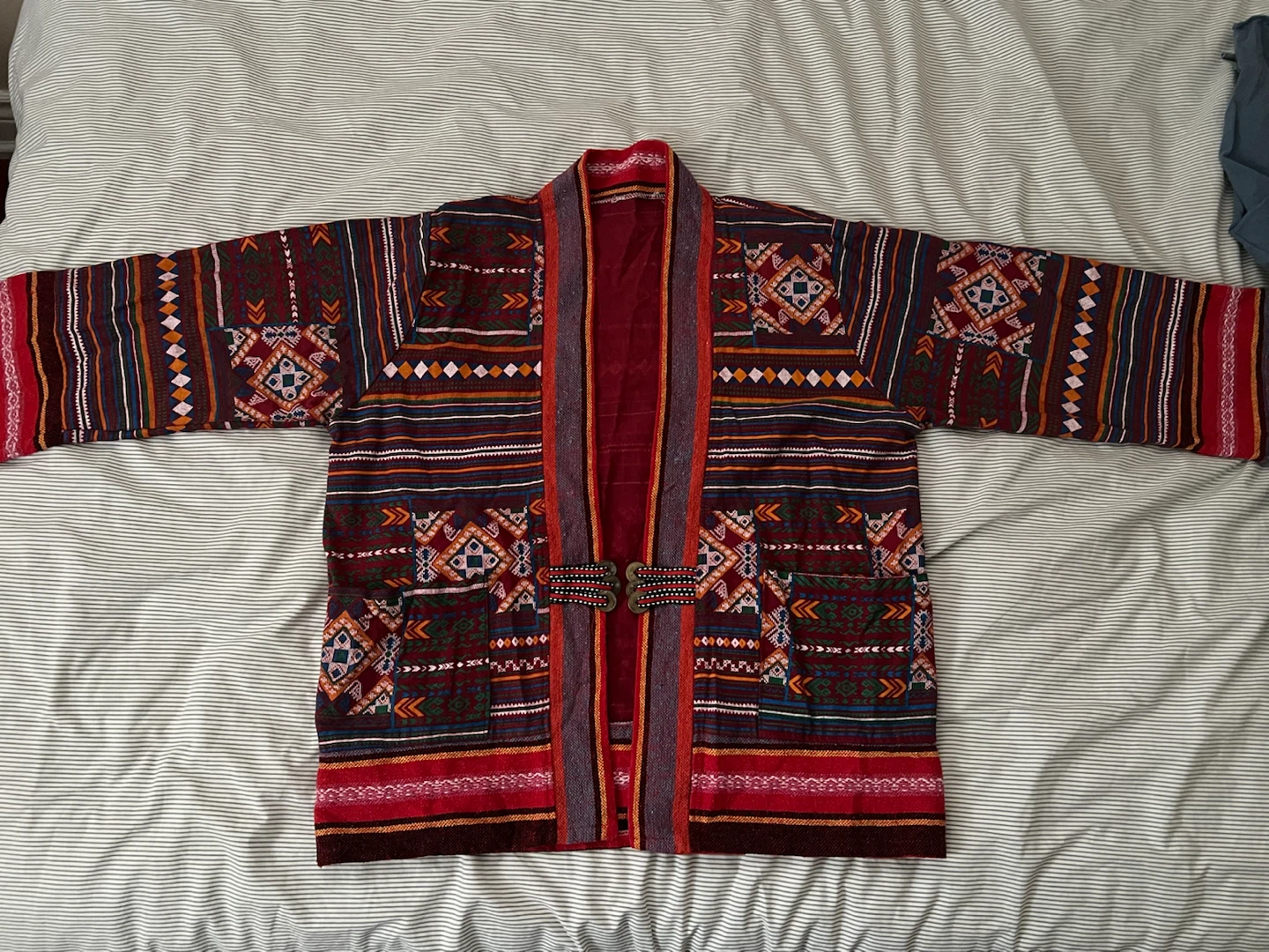 Boho Kimono Jacket with Tribal Print - photo 2