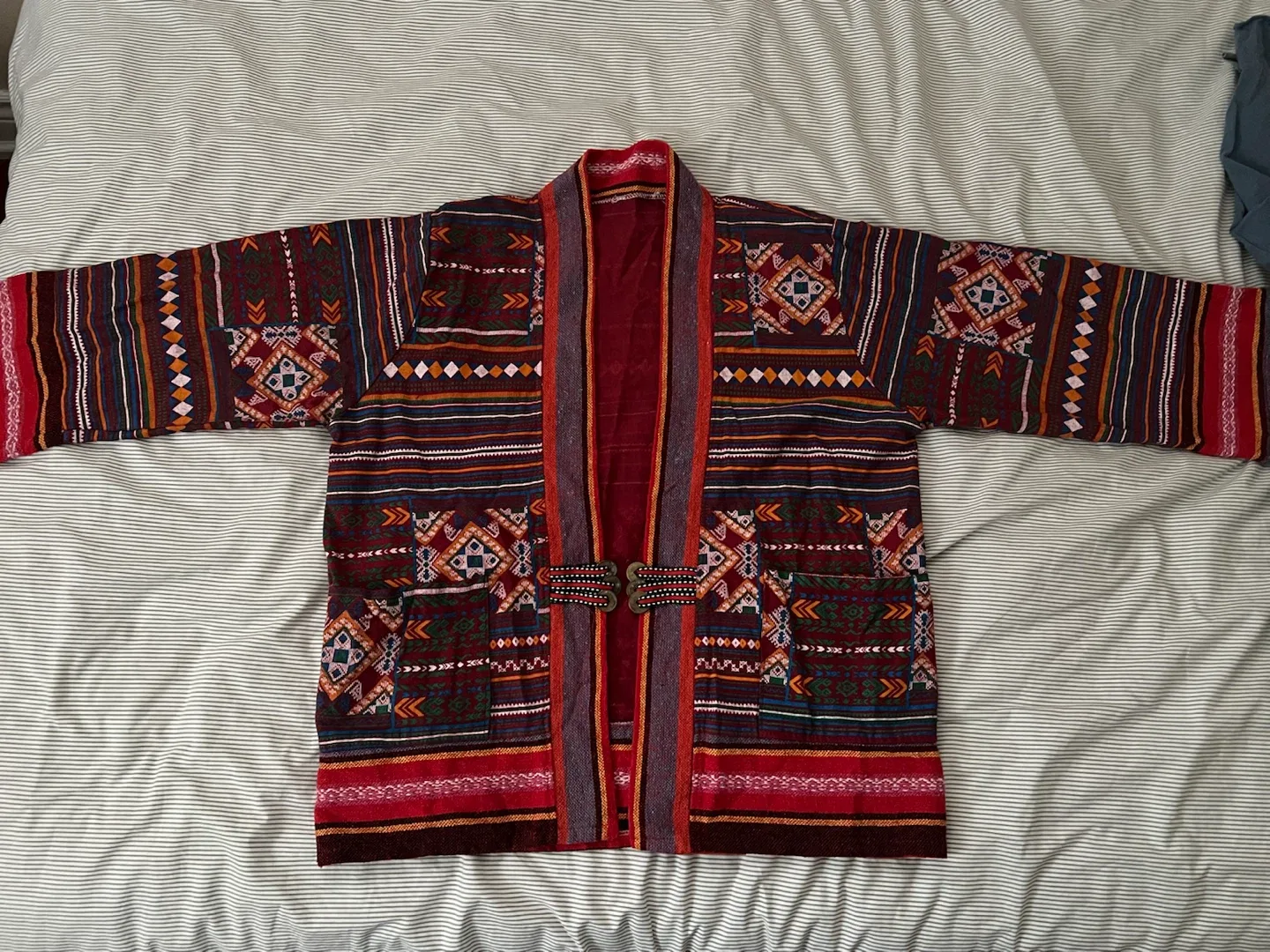 Boho Kimono Jacket with Tribal Print - photo 2