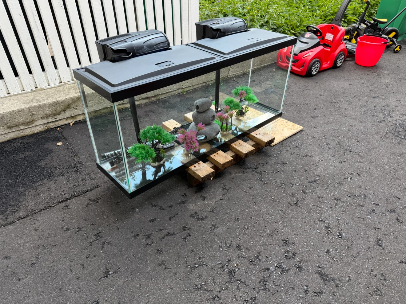 Aquarium Tank with Filters and accessories