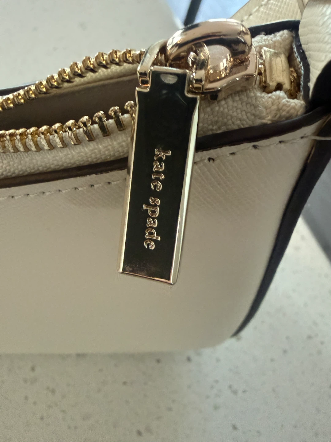 Kate Spade Cream Leather Shoulder Bag