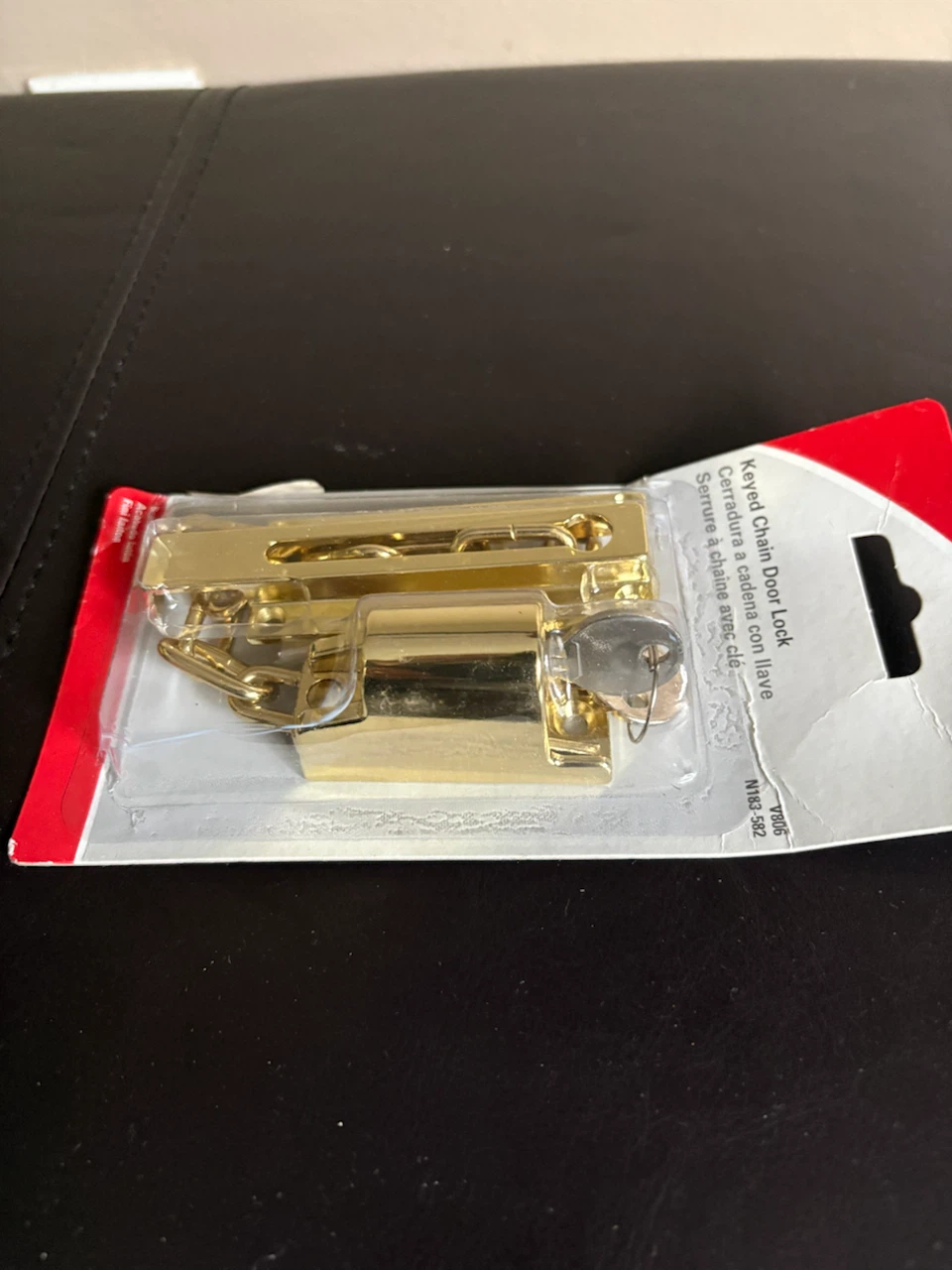 National Hardware Brass Keyed Chain Door Lock - photo 2