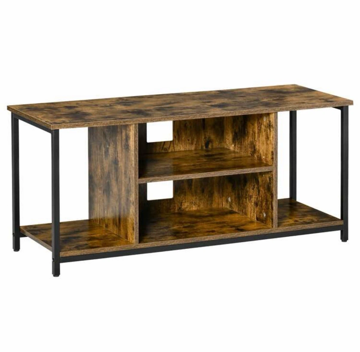 Rustic Brown TV Stand with Storage - photo 4