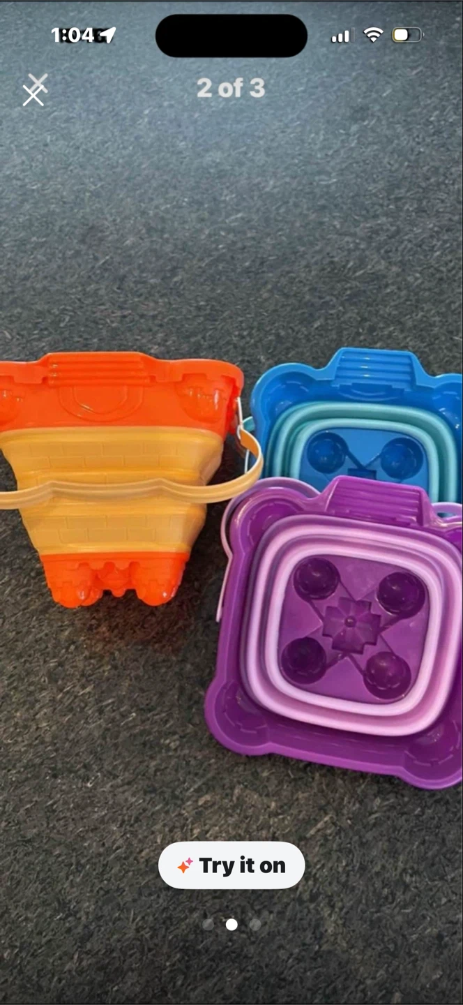 NEW 3 Collapsible Sand Buckets - photo 2
