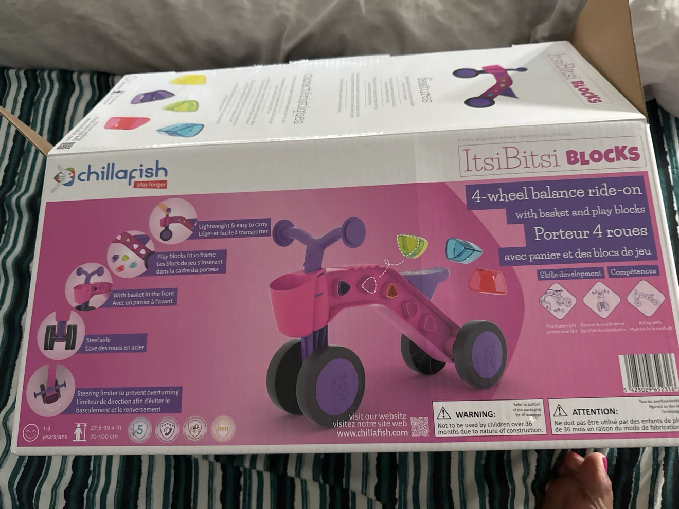 Chillafish Itsibitsi Blocks 4-Wheel Balance Ride-On