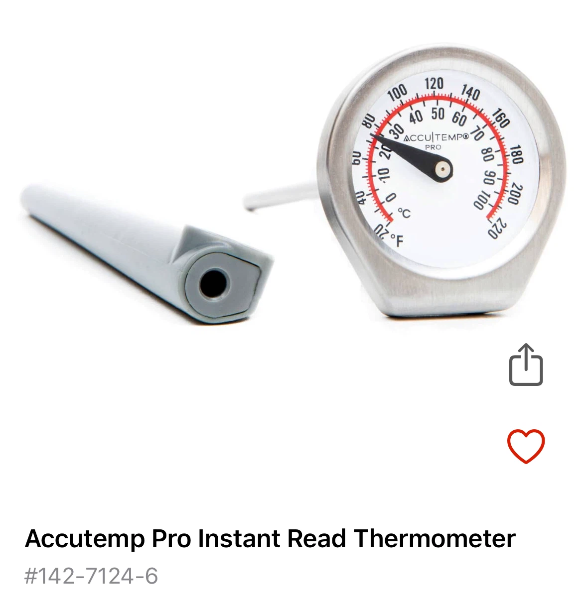 Accutemp Pro Instant Read Thermometer