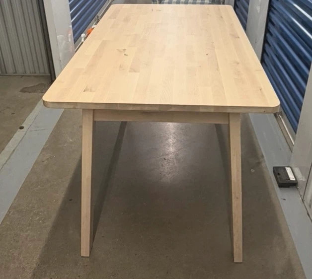 IKEA LISABO Dining Table, Ash Veneer, 140x78 cm