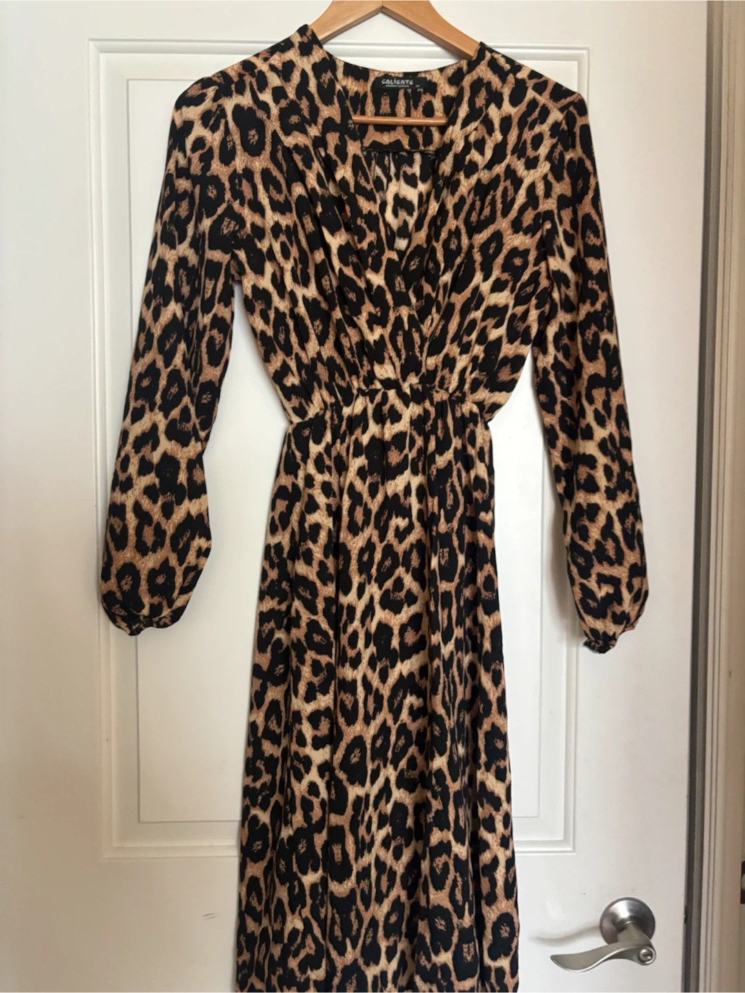 Leopard print dress, size M