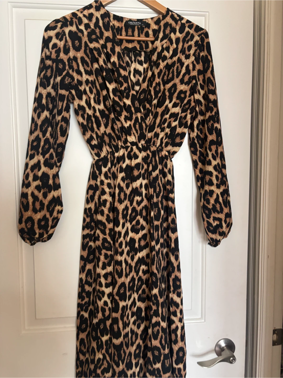 Leopard print dress, size M - photo 2
