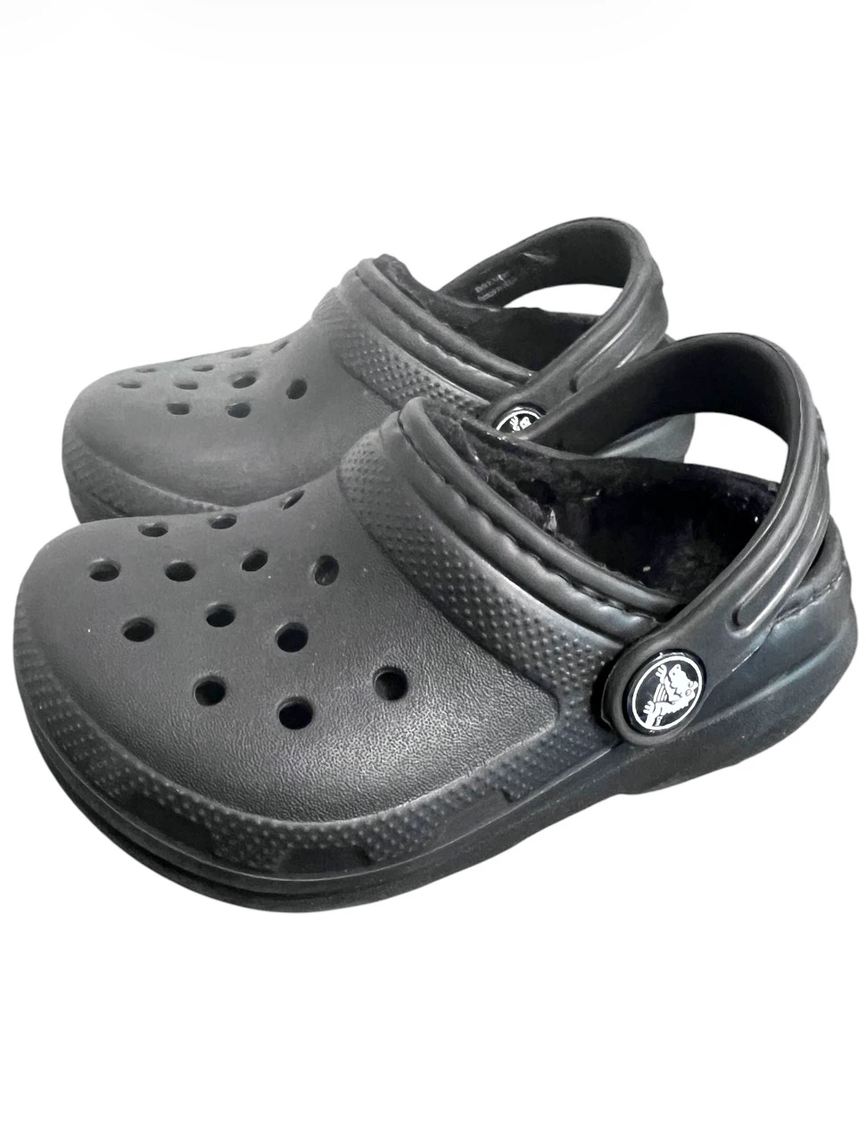🖤 Like New Crocs Toddler Classic Lined Clogs – Size 7 🖤