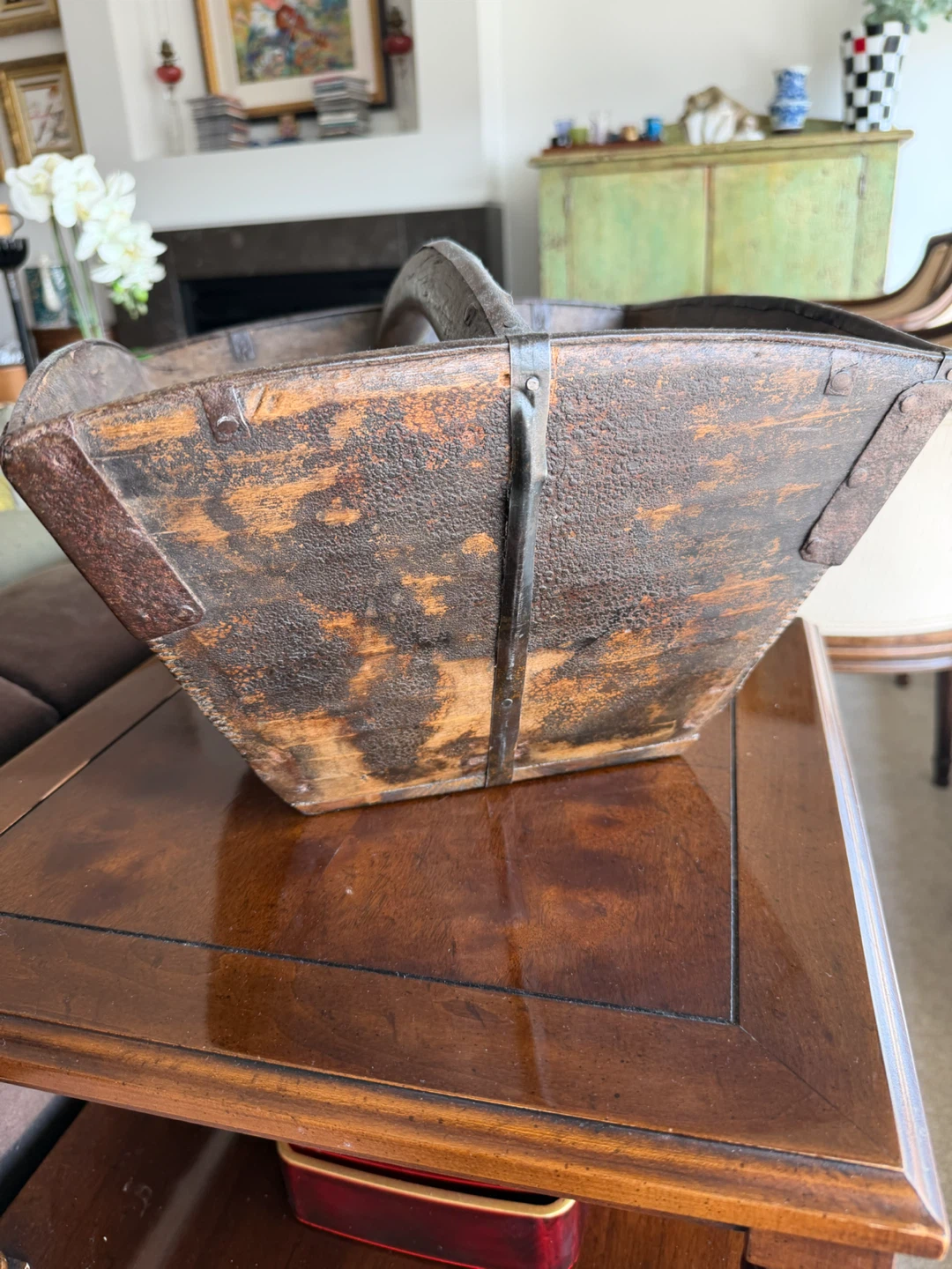 Vintage Wooden Crate Carrier