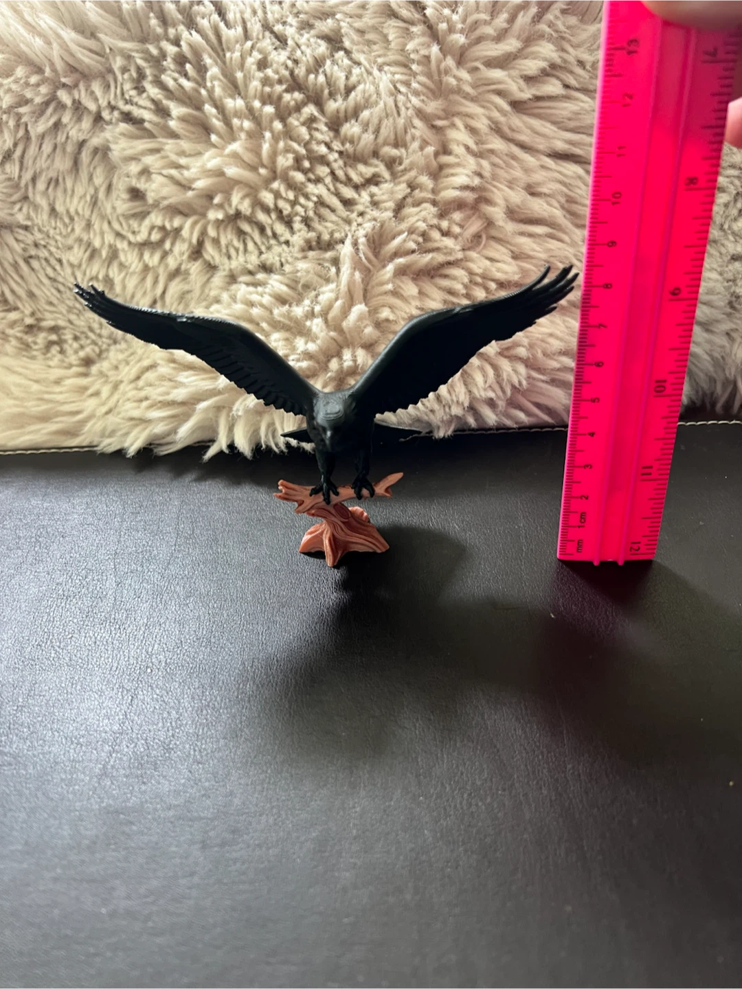 Black crow Figurine with Red Eyes - photo 5
