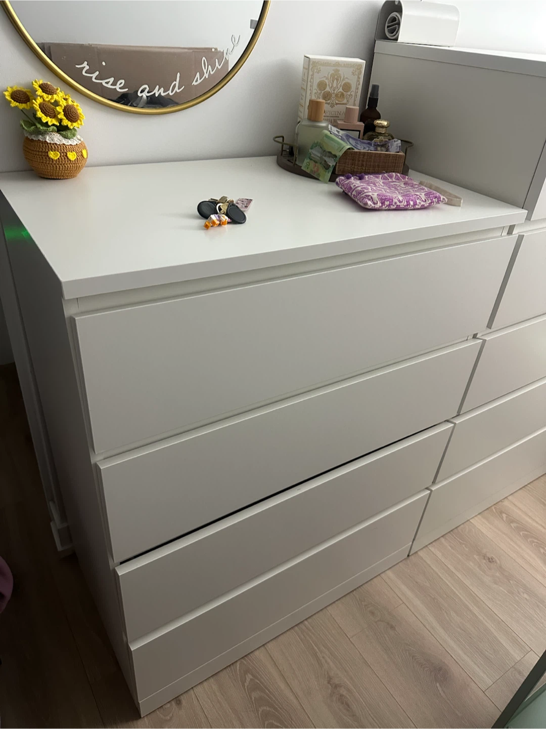 Ikea White 4-Drawer Dresser