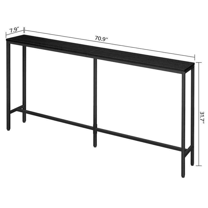 MAHANCRIS Console Table, 70.9" Narrow Long Sofa Table - photo 2
