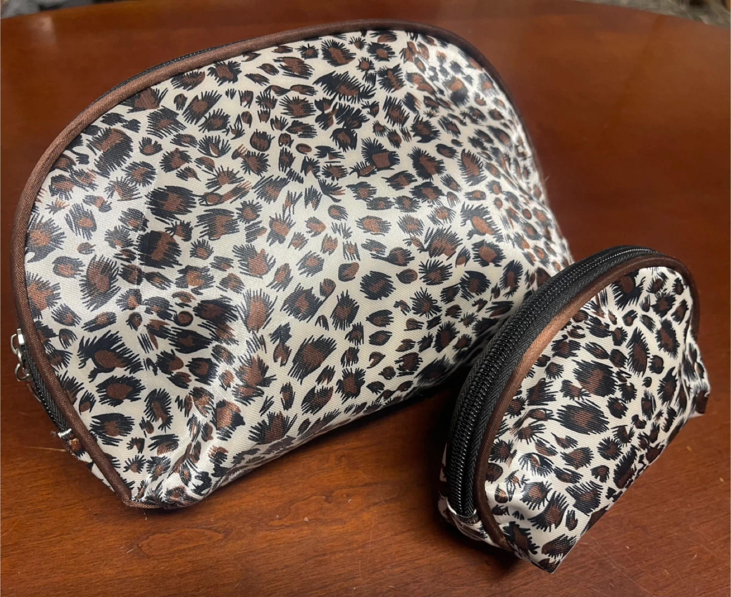 Leopard Print Cosmetic Bag Set - photo 4