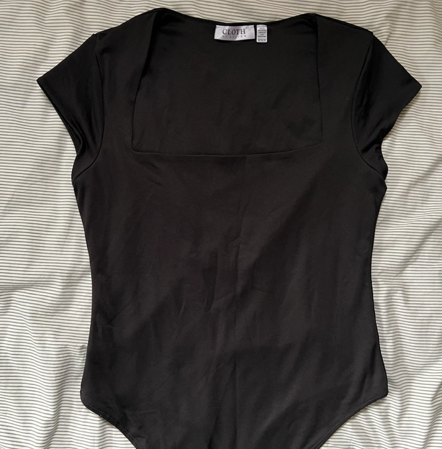 Black Top Square Neck Bodysuit - photo 4