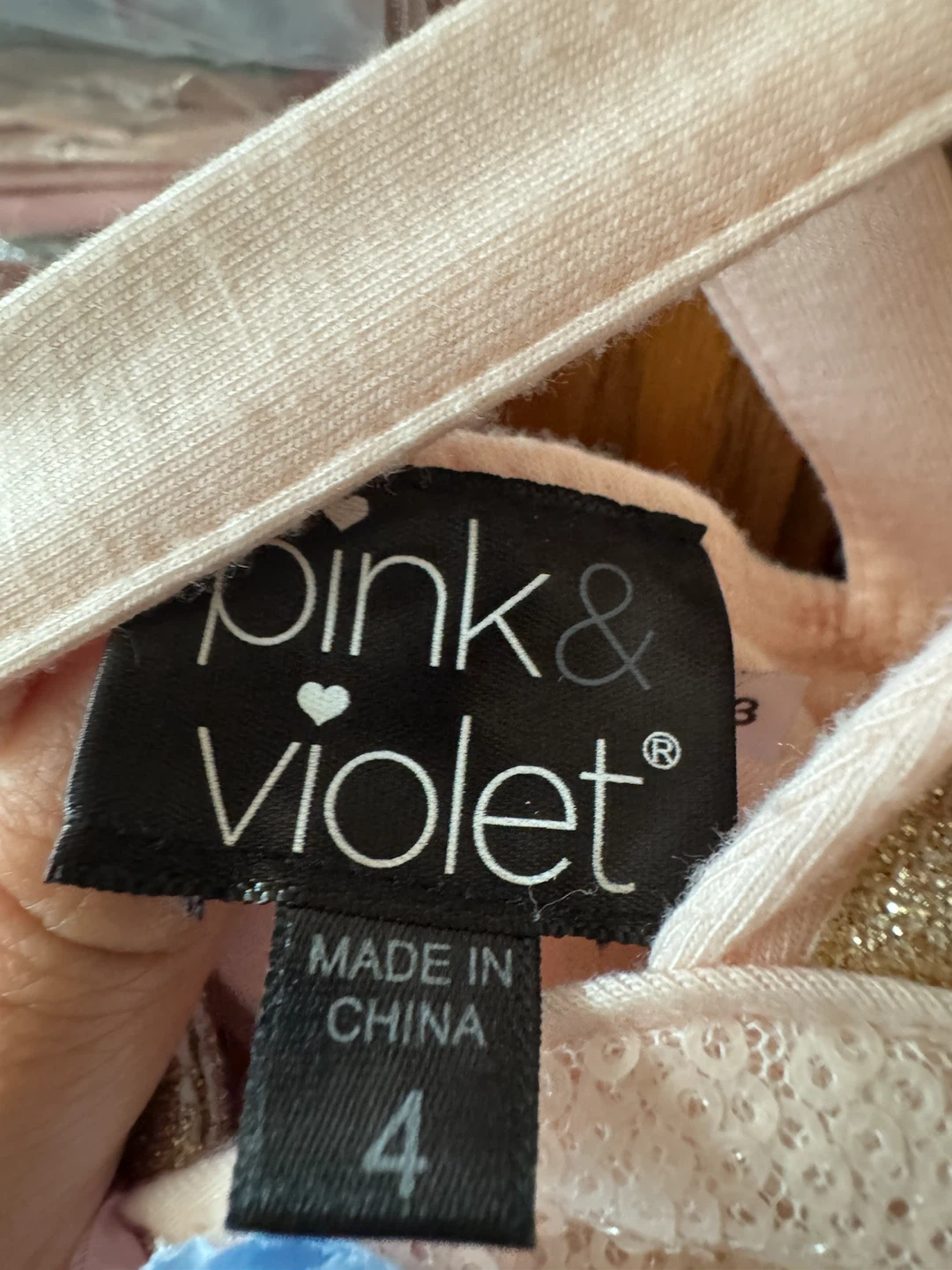 Pink & Violet Unicorn Sequin Tutu Dress Size 4 - photo 3