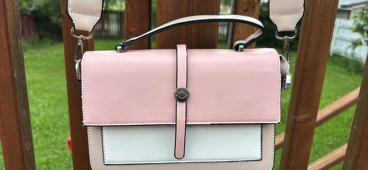 Pink and White Crossbody Bag - photo 2