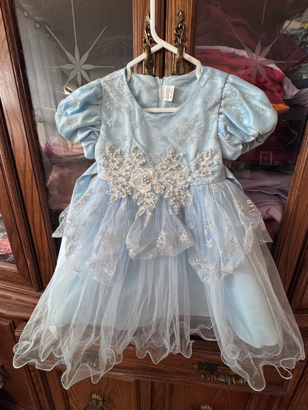 Light Blue Snowflake Princess Dress - photo 2