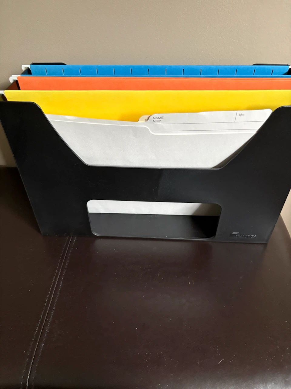Fellowes Black Plastic File Sorter with Hanging Folders - photo 3
