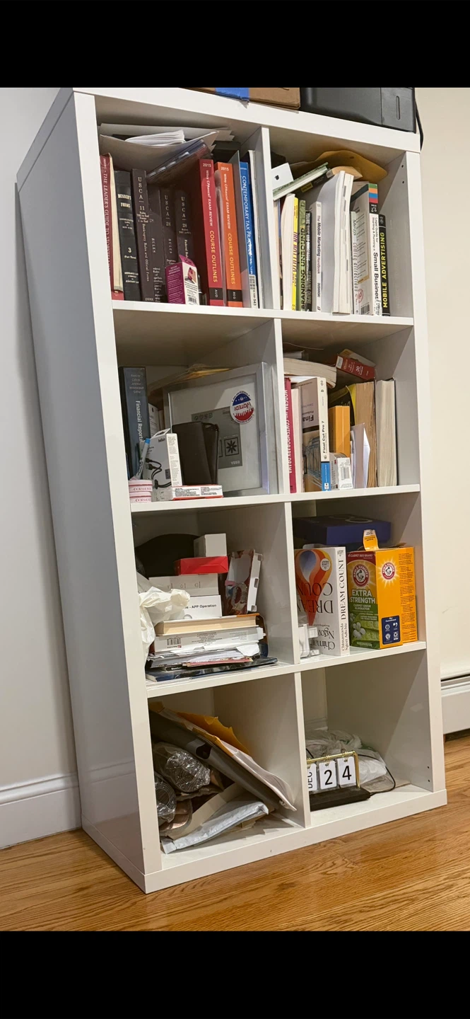 White Cube Storage Bookshelf