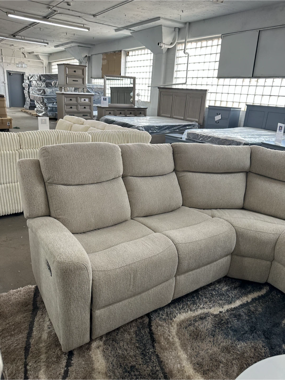 Royal Furniture Sectional Recliner Sofa with Cup Holders - photo 2