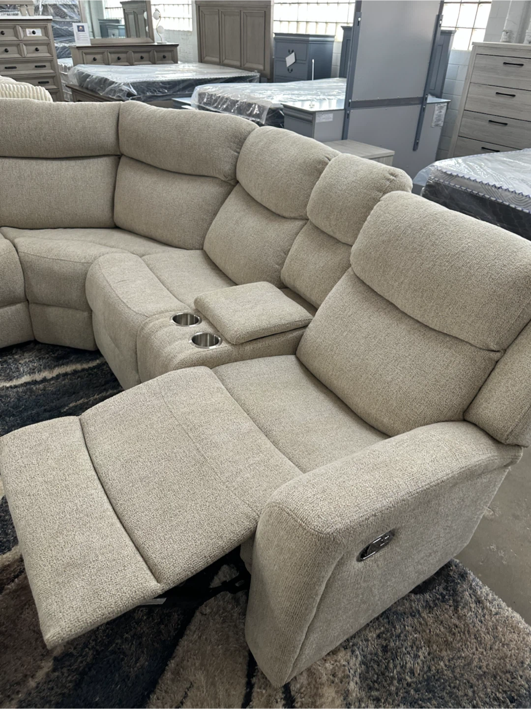 Royal Furniture Sectional Recliner Sofa with Cup Holders - photo 3