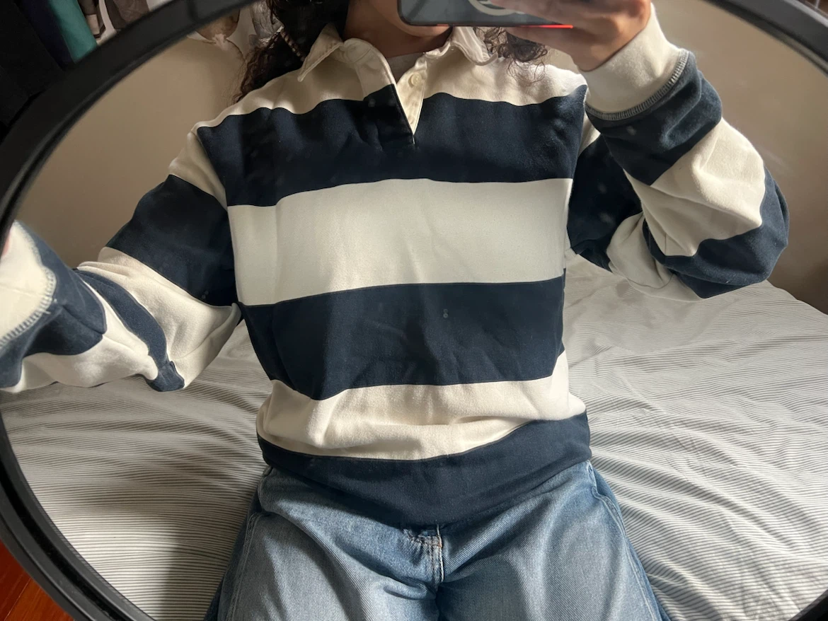 ZARA Striped Rugby Shirt