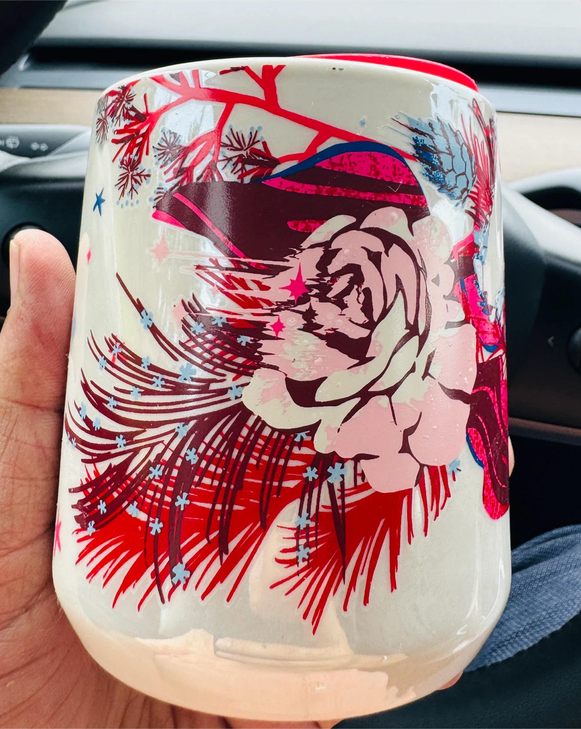 Starbucks Mug - Floral Design