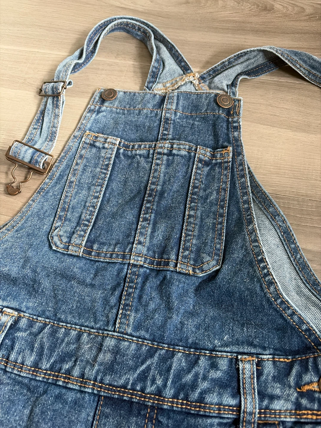 Denim Ripped Shortall Overalls - photo 2