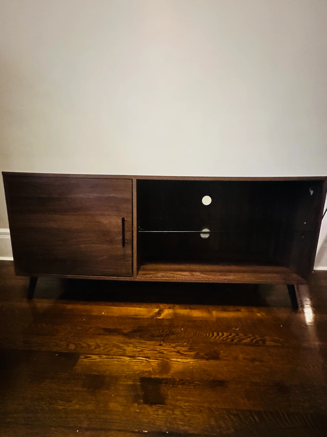 Modern Walnut TV Stand