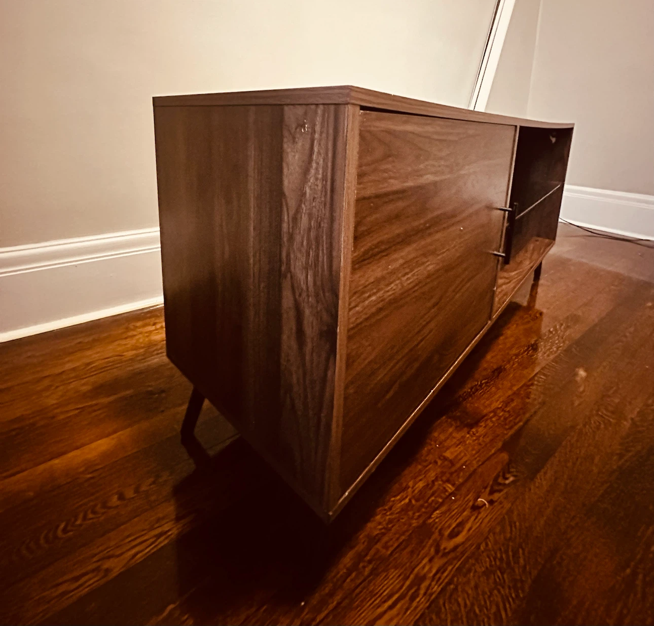 Modern Walnut TV Stand - photo 2