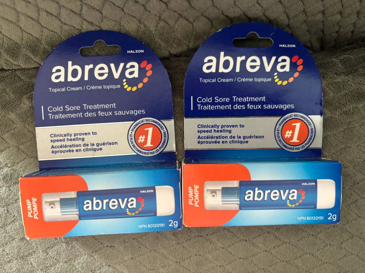 Abreva Cold Sore Treatment Pump 2g (2 Pack)