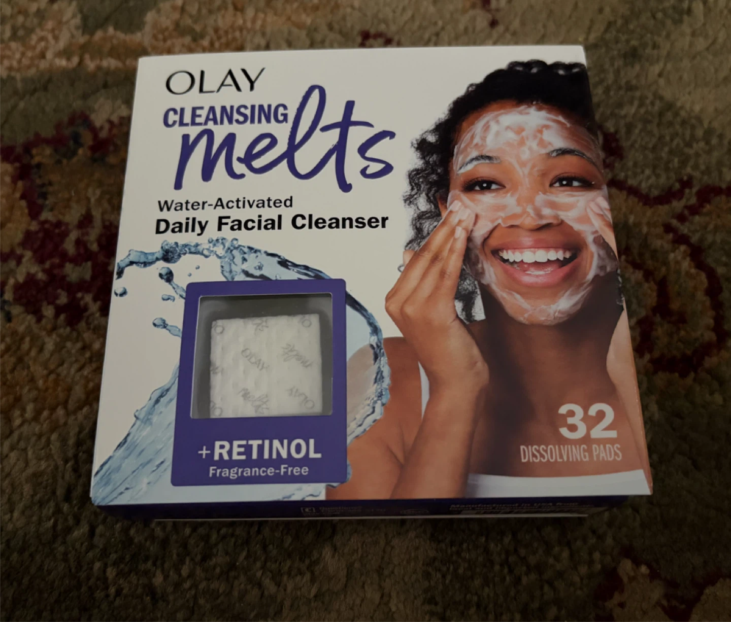 New Olay Cleansing Melts + Hyaluronic Face Cleanser, 32ct,