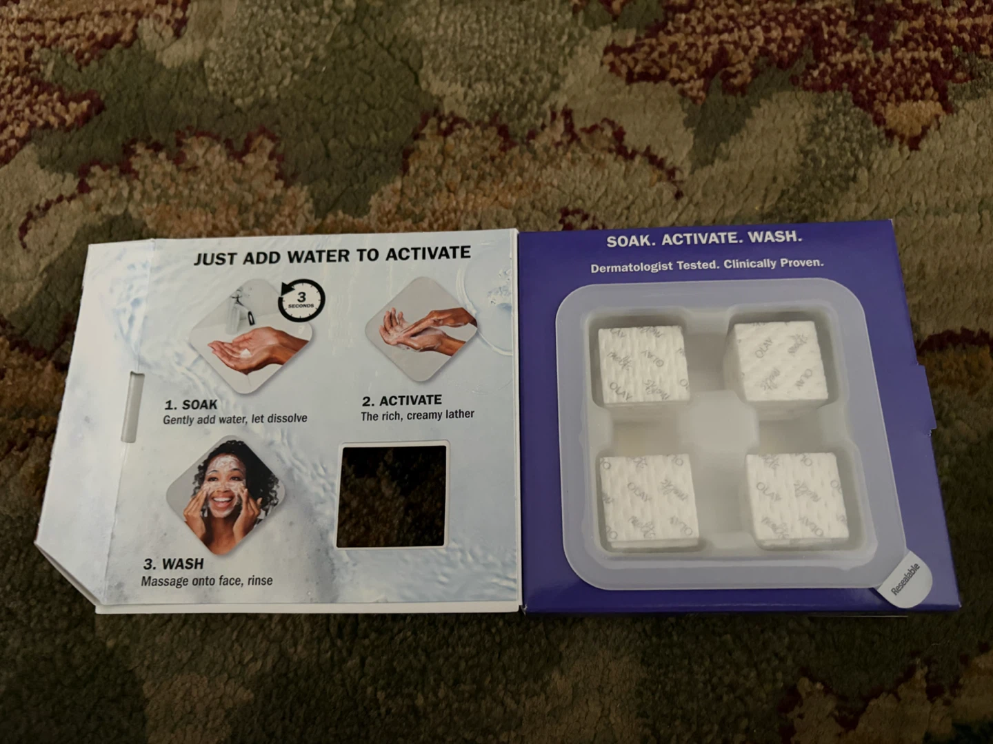 New Olay Cleansing Melts + Hyaluronic Face Cleanser, 32ct, - photo 4
