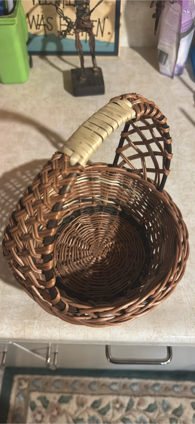 Wicker Basket with Handle