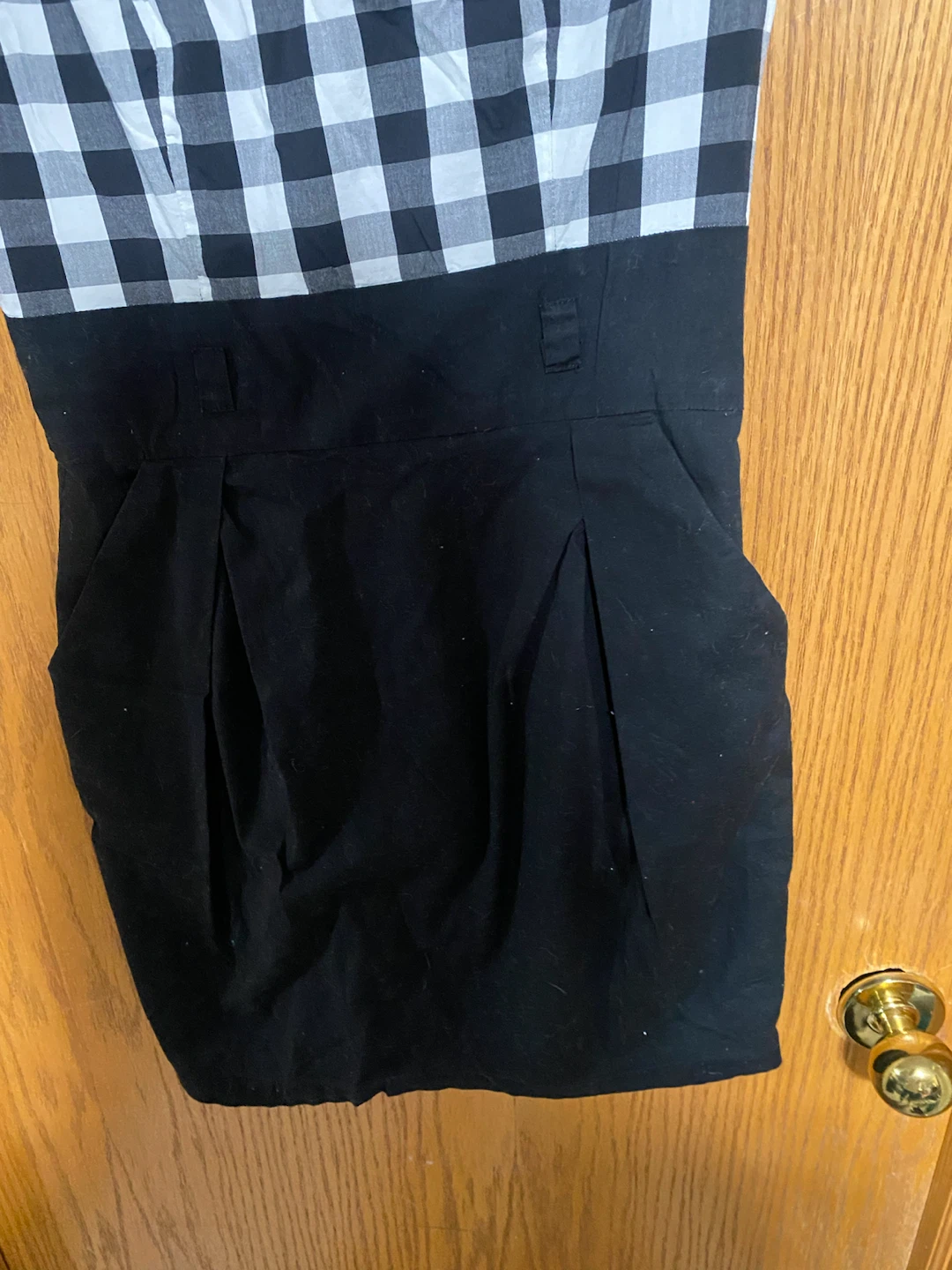 Black & White Check Cap-Sleeve Sheath Dress - photo 4