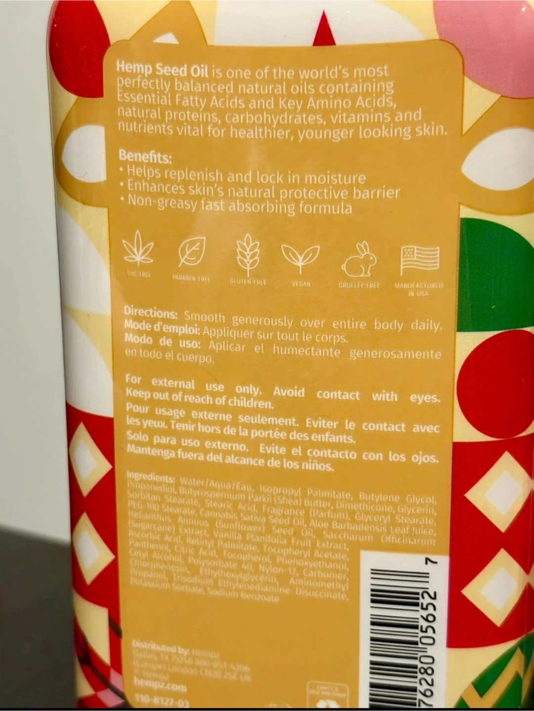 Hempz Herbal Body Moisturizer - Toasted Vanilla Caramel - photo 3
