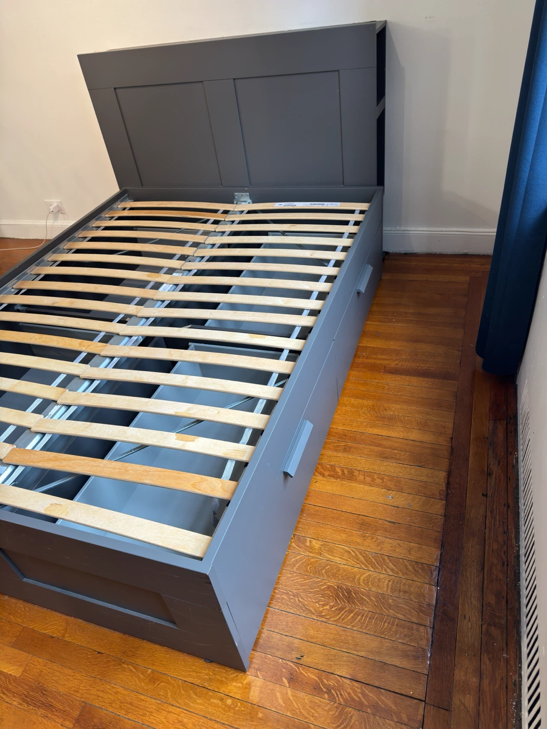 Full Size IKEA Brimnes bed frame with storage - photo 4
