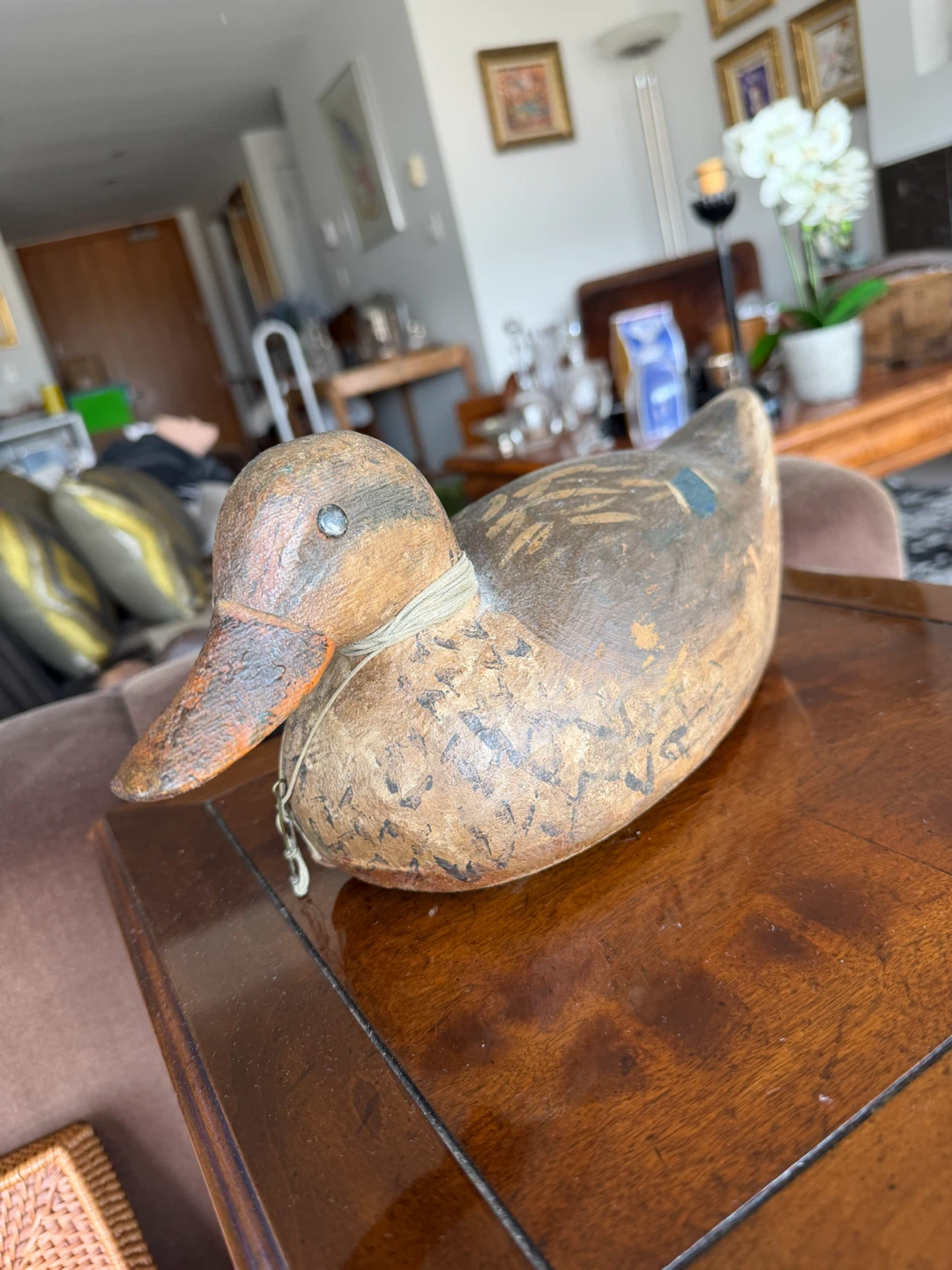 Vintage Mallard Hen Duck Decoy - Vancouver Island Carver - photo 3