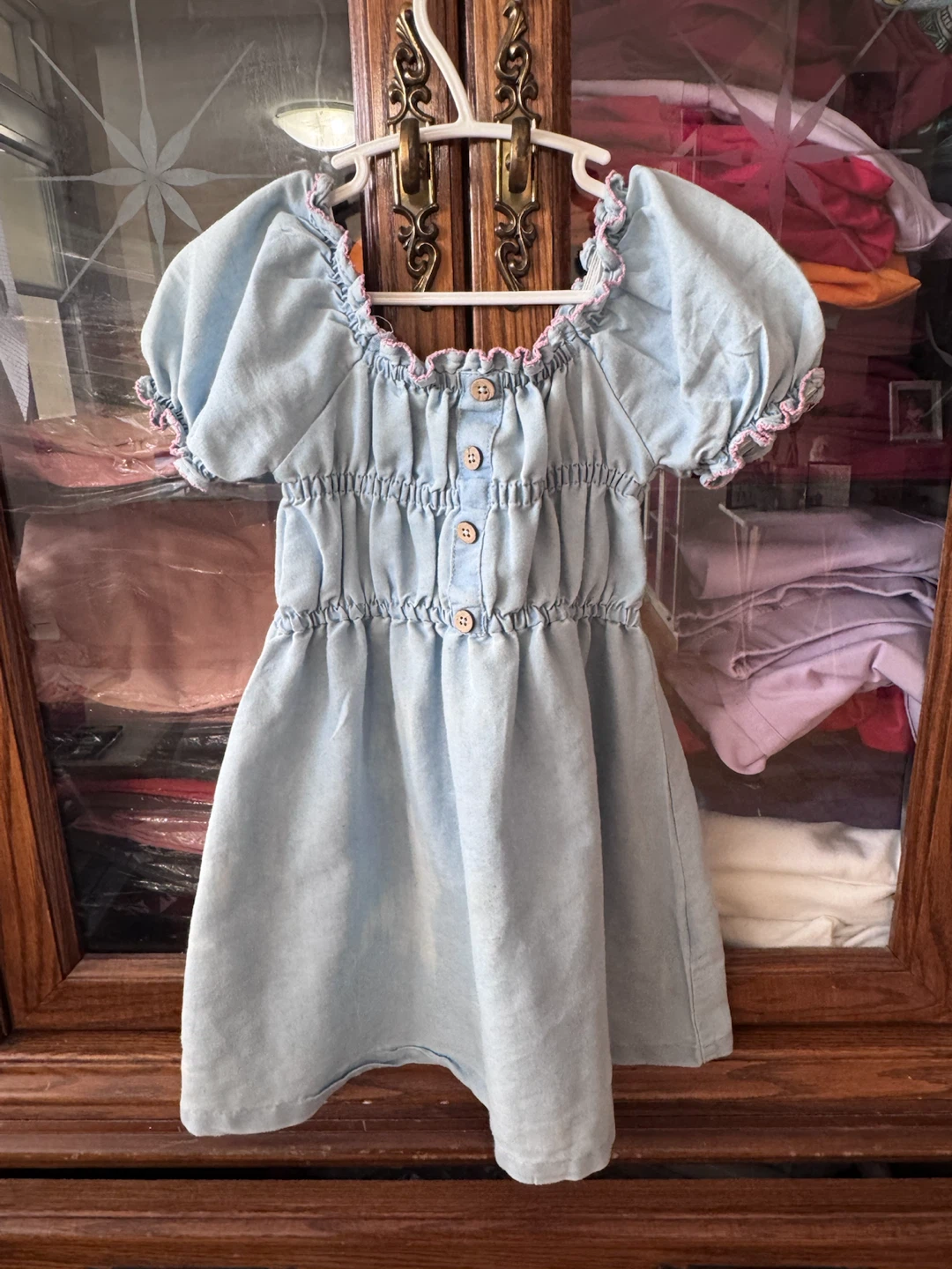 Sweet Denim Puff Dress - Size 3 Years - photo 2