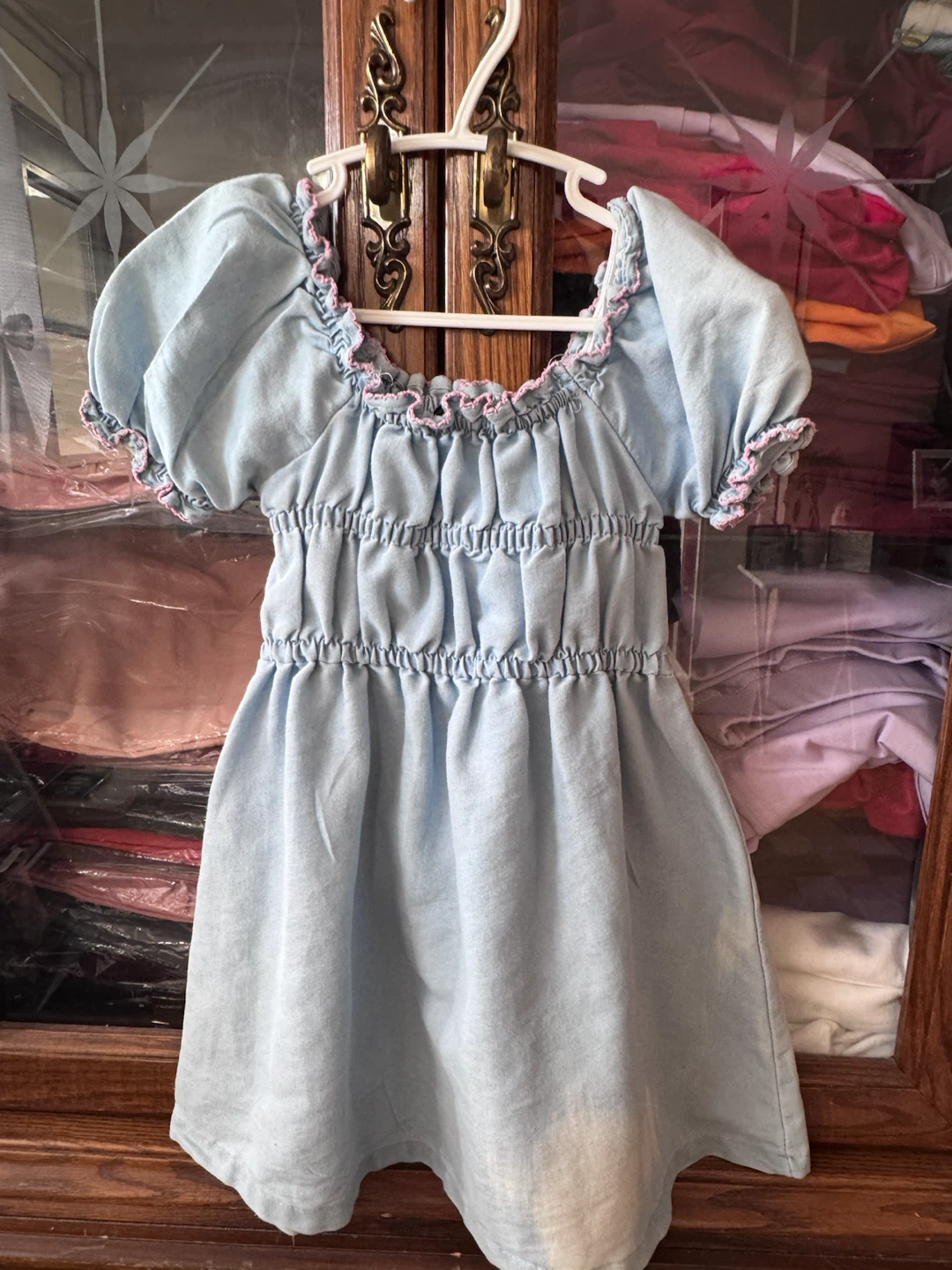 Sweet Denim Puff Dress - Size 3 Years - photo 4
