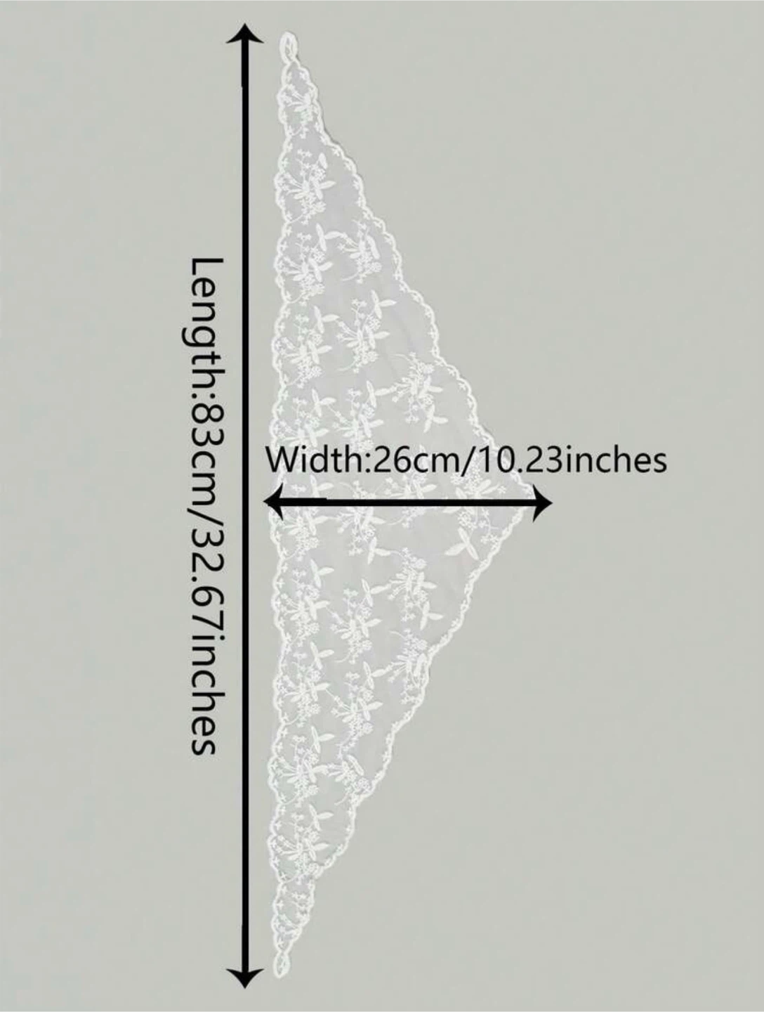 White Lace Scarf - photo 3