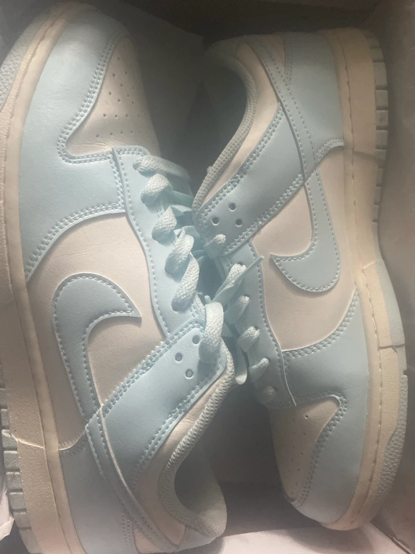 Nike Dunk Low Light Blue & Cream Sneakers